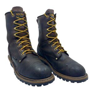 Carolina Logger Boots Men's 9.5D CA8821 ELM Soft Toe Non-Insulated  Distressed